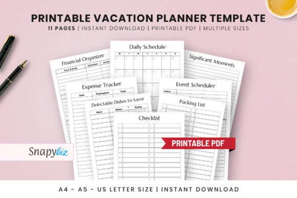 Download Downloadable Free Printable Vacation PDF - Printable Collection