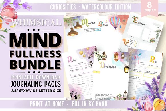 Download Printable Mindfulness Journal Pages/ #11 - Printable Collection