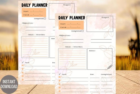 Download Leaves Daily Planner Download Printable - Printable Collection