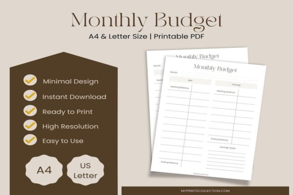 Download Monthly Budget Planner Printable - Printable Collection