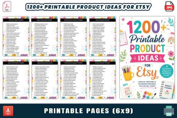 Download 1200+ Printable Product Ideas for Etsy - Printable Collection