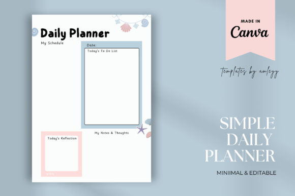 Download Simple Daily Planner Template Printable - Printable Collection