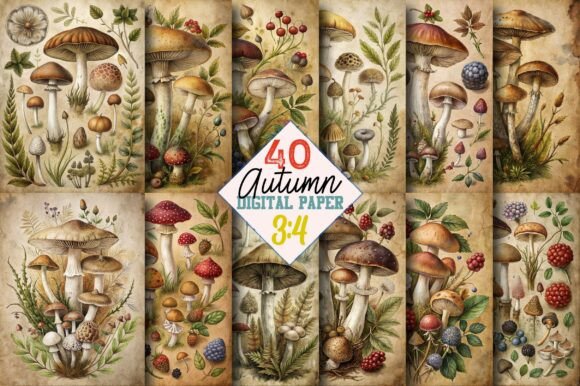 Download Printable Autumn Junk Journal Pages - Printable Collection
