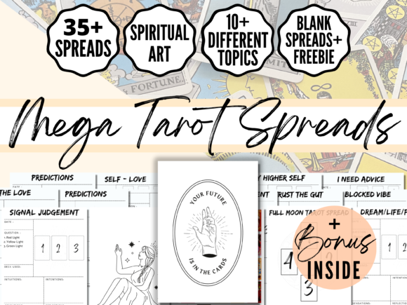 Download Tarot Journal Printable, Tarot Spreads - Printable Collection