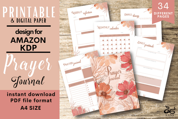 Download Prayer Journal Pages/ Printable/ #886 - Printable Collection