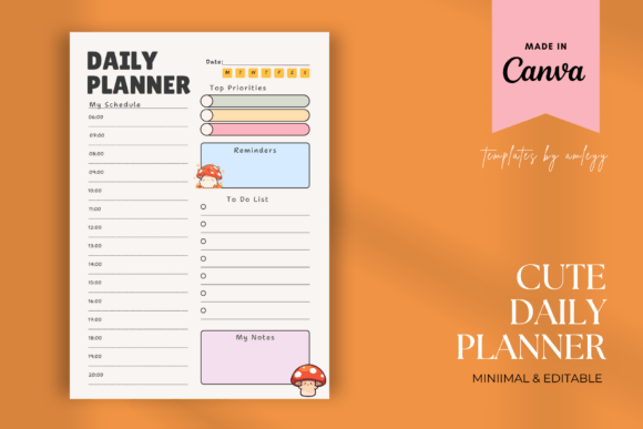 Download Cute Daily Planner – Aesthetic Printable - Printable Collection