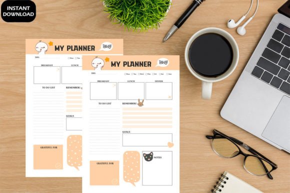 Download Rabit Cartoon Cute My Planner Printable - Printable Collection