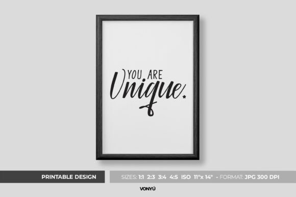 Download You Are Unique | Printable Poster - Printable Collection