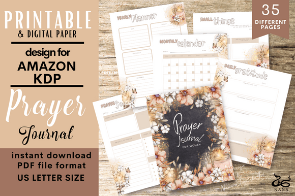 Download Prayer Journal Pages/ Printable/ #9011 - Printable Collection