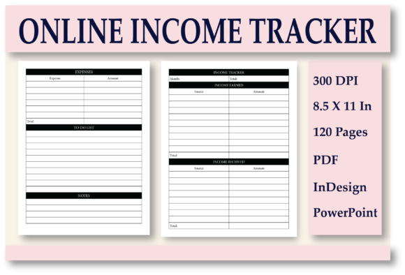 Download KDP Online Income Tracker Interior - Income tracker Collection