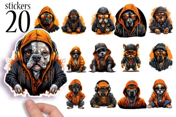 Download 90s Dog Printable Sticker Sheets PNG - Printable Collection