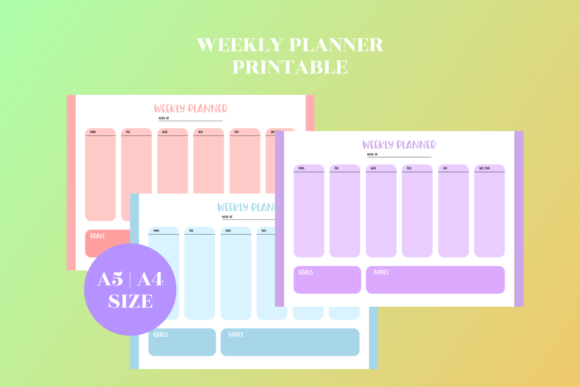 Download Cute Weekly Planner Printable | PDF - Printable Collection