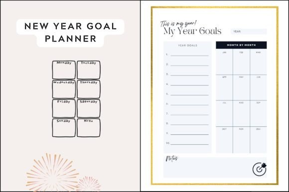 Download New Year Goal Planner Printable - Printable Collection