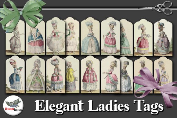 Download Elegant Ladies Printable Tags - Printable Collection