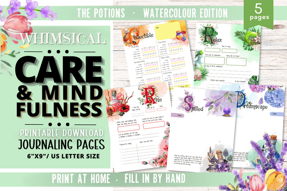Download Care&amp; Mindfulness Journal Printable #505 - Printable Collection