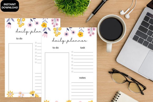 Download Windflower Daily Planner Cute Printable - Printable Collection
