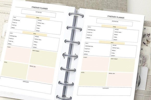 Download Itinerary Planner Printable - Printable Collection