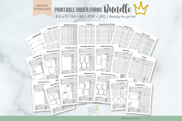 Download Printable Order Forms, KDP Interior - Printable Collection