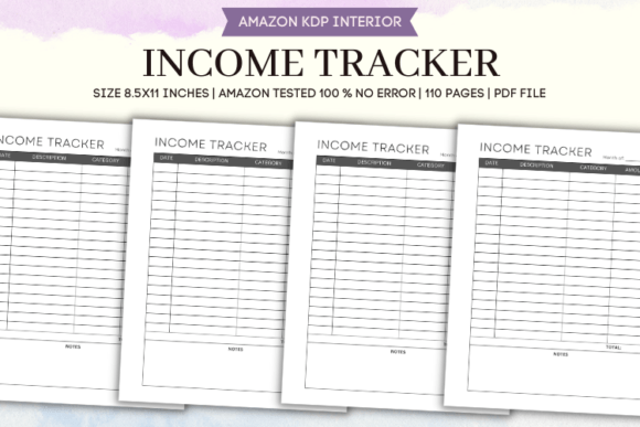 Download Income Tracker Journal Kdp Interior - Income tracker Collection
