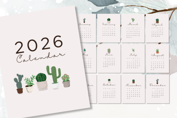 Download 2026 Calendar Mini Desk Printable - Printable Collection