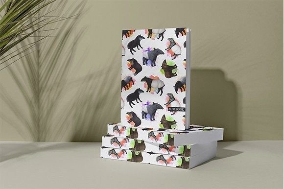 Download Tapir Pattern KDP Notebook Cover for KDP - Premium Resources