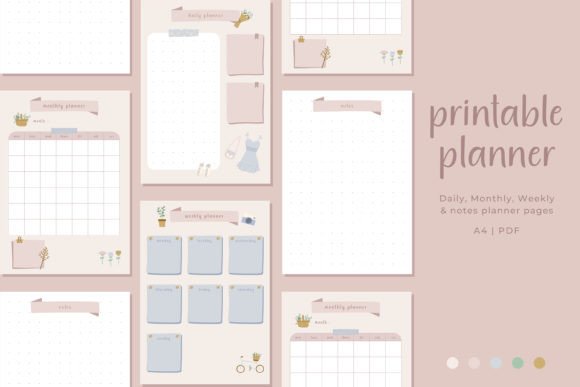 Download Printable Cute Journal Planner Sheets - Printable Collection