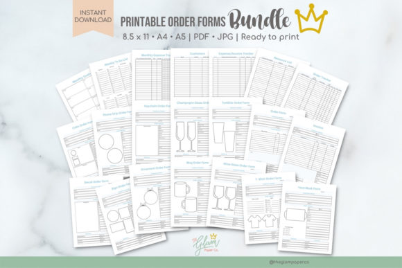 Download Printable Order Forms and Trackers, KDP - Printable Collection