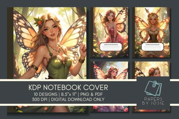 Download Fairy Goddess KDP Notebook Cover - Premium Bundle