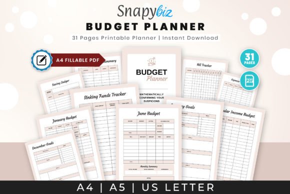 Download Fillable Budget Printable Planner PDF - Printable Collection