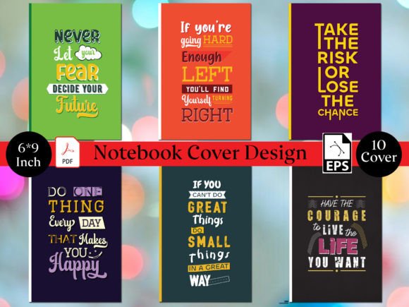 Download Cute Notebook Cover Design with Quote - Premium Resources