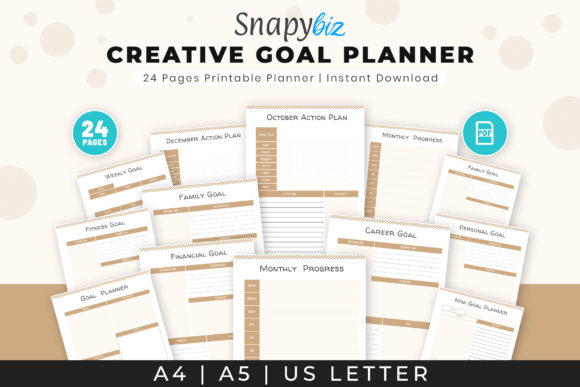 Download Creative Goal Planner | Printable - Printable Collection