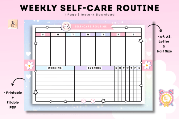 Download Weekly Self-Care Routine Printable - Printable Collection