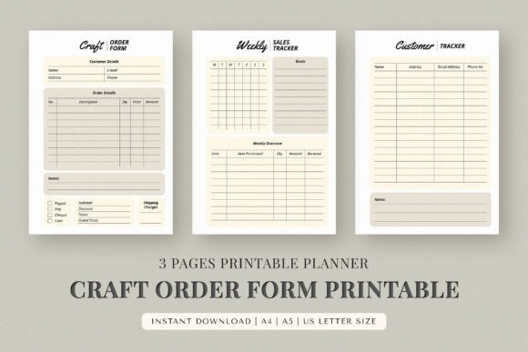 Download Printable Craft Order Form - Printable Collection
