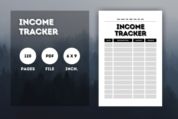Download KDP Interior Income Tracker - Income tracker Collection